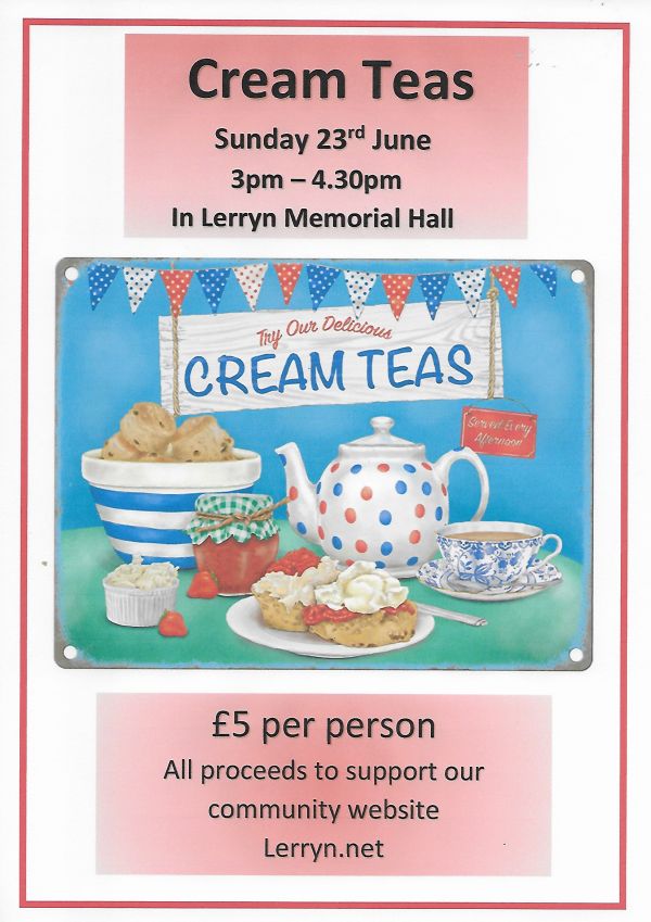 CREAM TEAS IN THE HALL